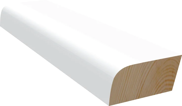 Feielist furu hvit bomull S0502-Y 9×34 mm v:6237565