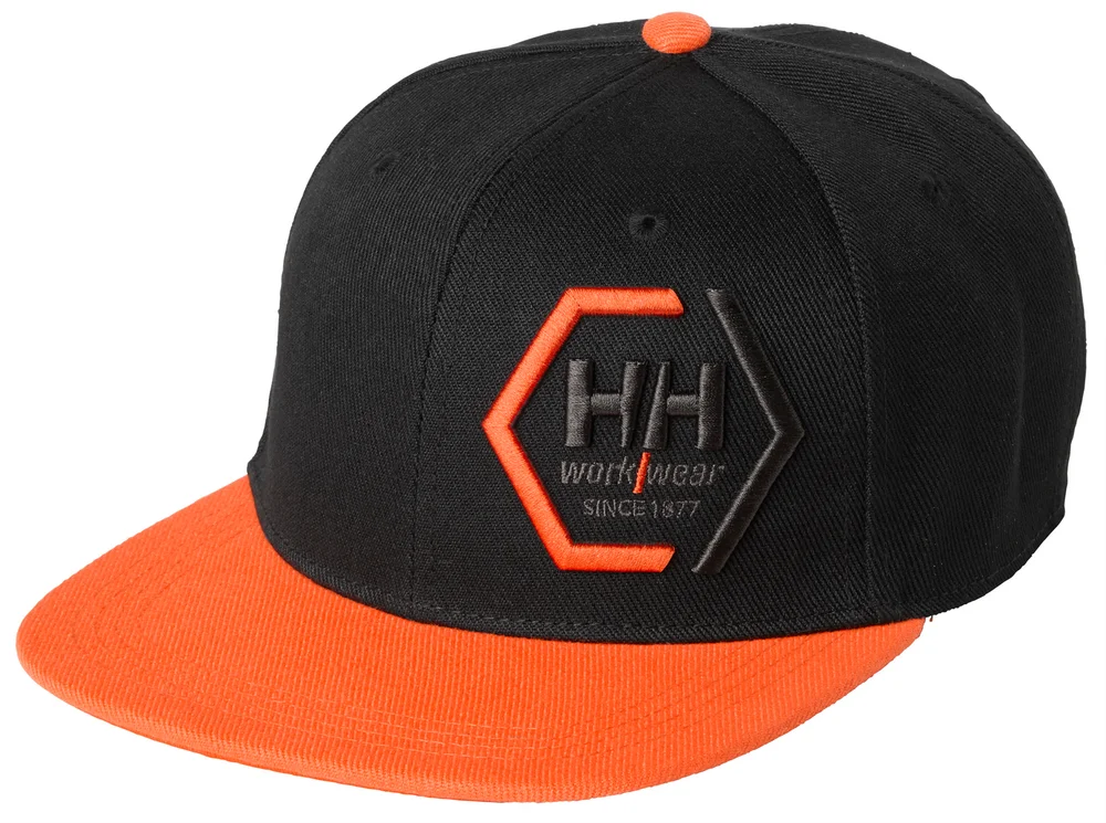 Caps 79806 Kensington Flat brem Svart/oransje – Helly hansen v:3166595