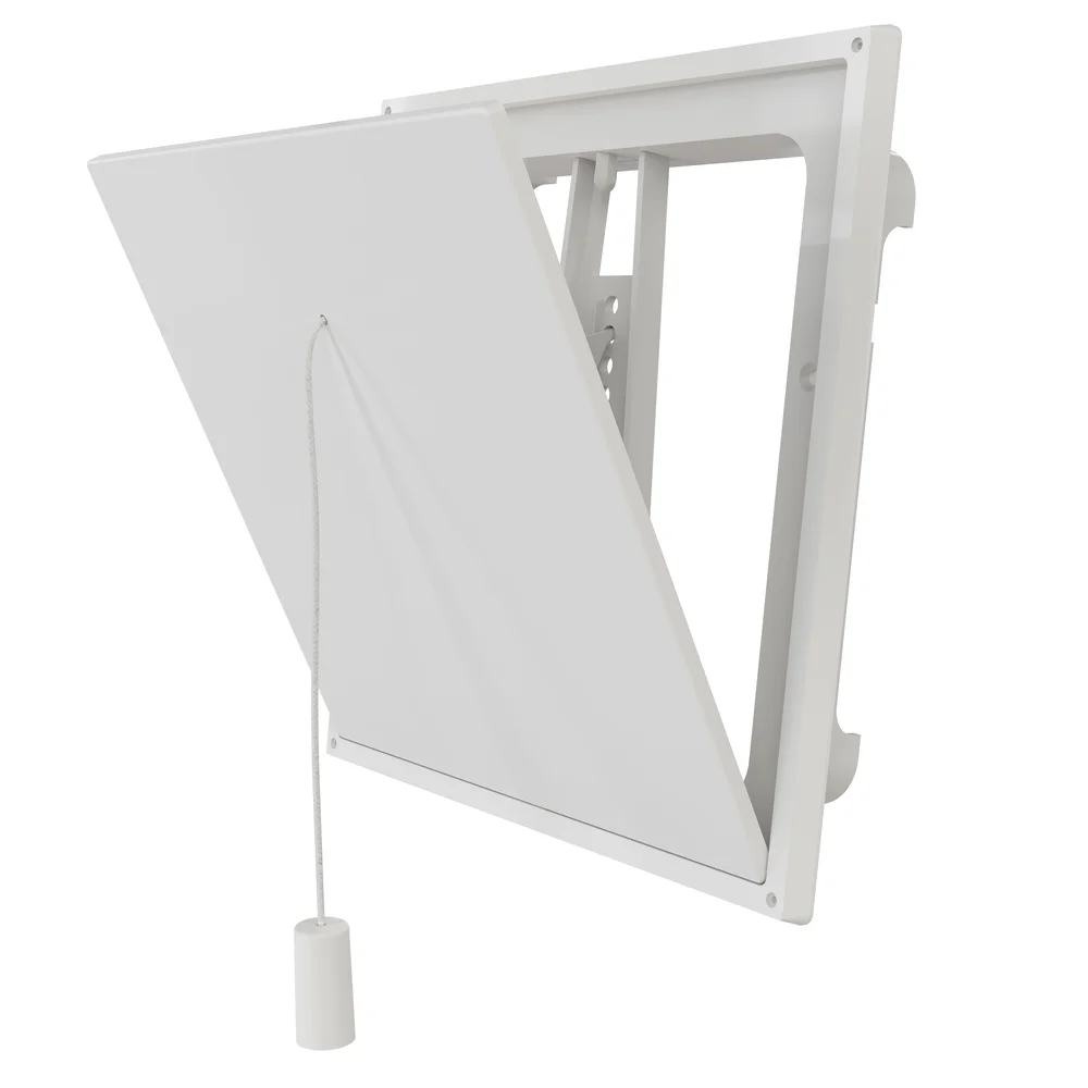 Klaffventil innvendig 150 x 150 mm hvit v:2215613