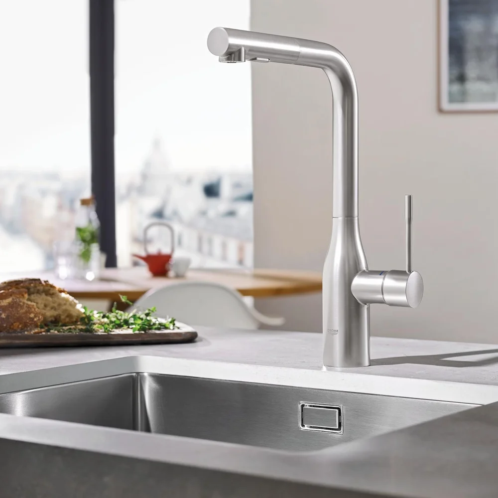 GROHE ESSENCE NEW KJØKKENARMATUR M/L-TUT SUPERSTEEL v:6110749