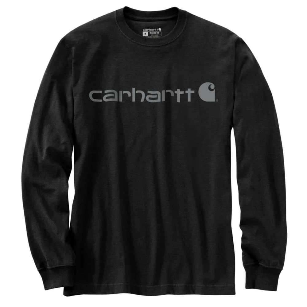 Carhartt Langermet T-skjorte med logo, svart v:1715251 Carhartt Langermet T-skjorte med logo, svart v:1715251