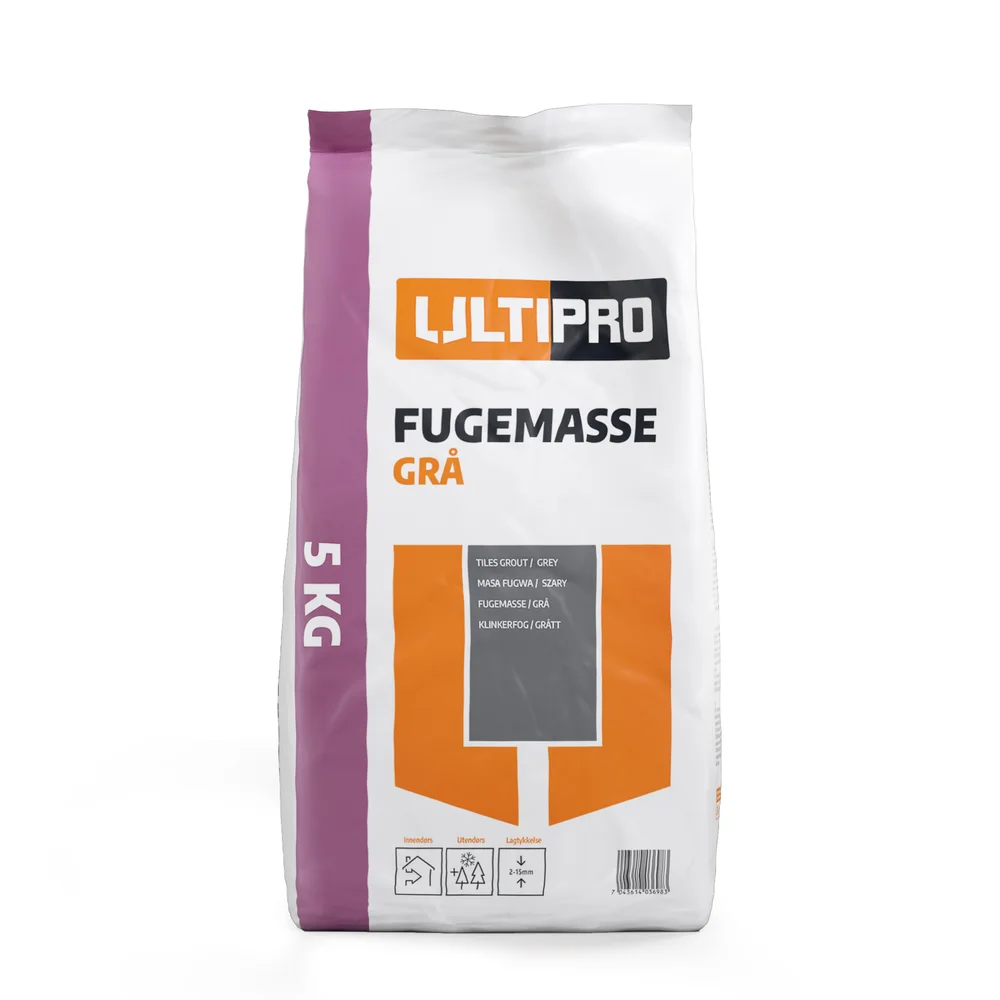 Fugemasse grå sekk 5 kg v:6249622