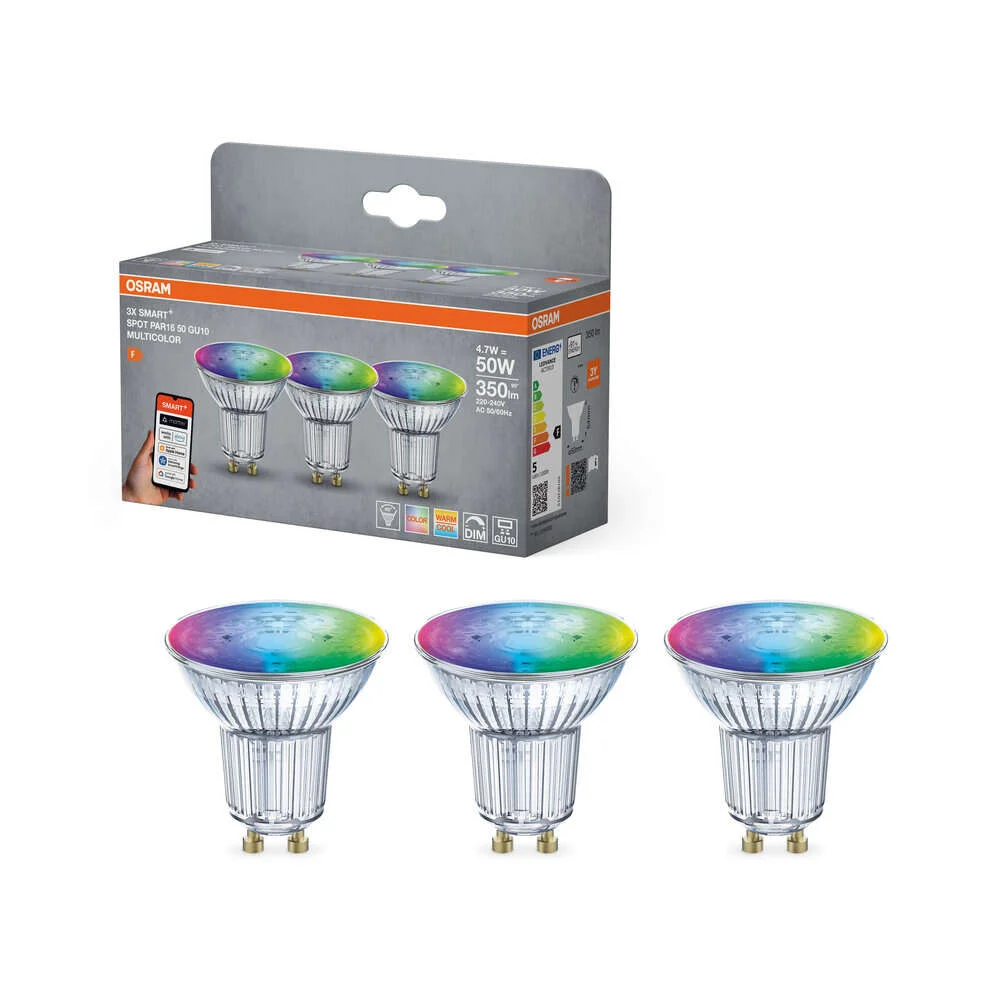 OSRAM SMART+ MATTER Multicolor Spot PAR16 50 45° 4.7W GU10 v:2865896