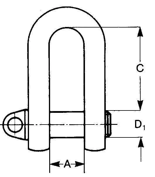 GUNNEBO INDUSTRIES D-SJAKKEL GUNNEBO G30 16MM v:2690950 GUNNEBO INDUSTRIES D-SJAKKEL GUNNEBO G30 16MM v:2690950