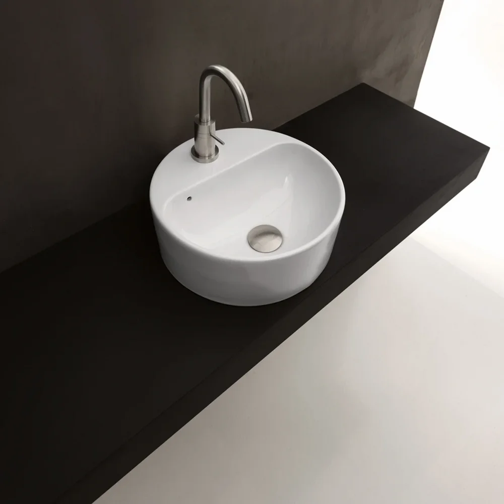 LAVABO AXA RONDO 1035 NORMAL PORSELEN SERVANT HVIT v:1451413 LAVABO AXA RONDO 1035 NORMAL PORSELEN SERVANT HVIT v:1451413