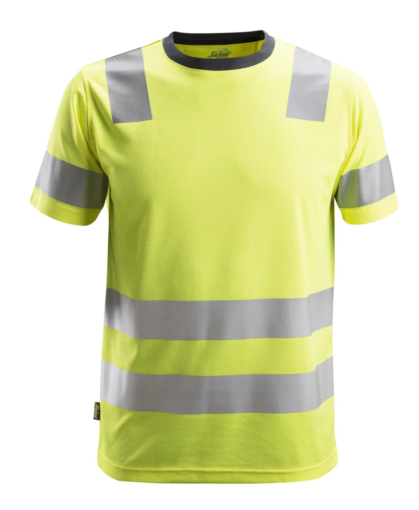 T-skjorte 2530 gul str XXL Snickers Workwear v:6167650