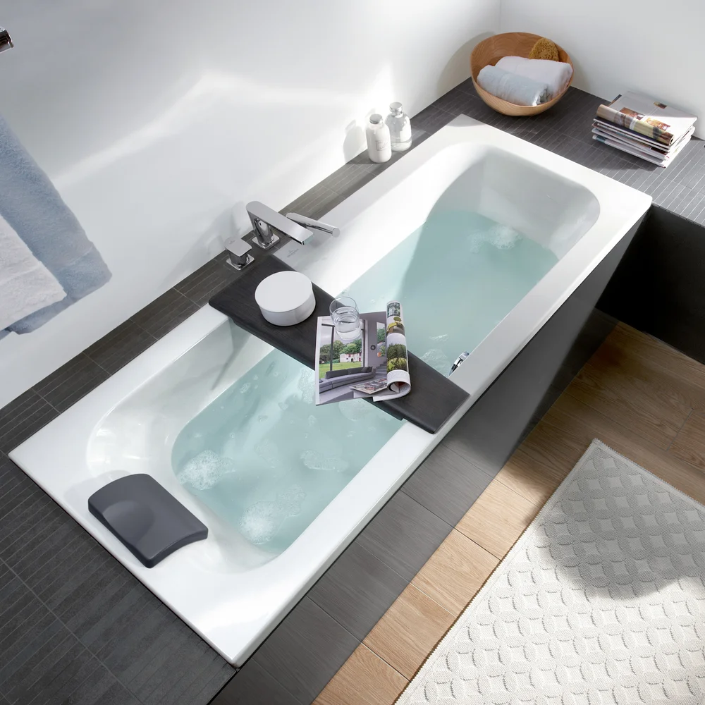 V&B LOOP & FRIENDS SQUARE BADEKAR 180X80 FOR INNBYGGING HVIT ALPIN v:1729308