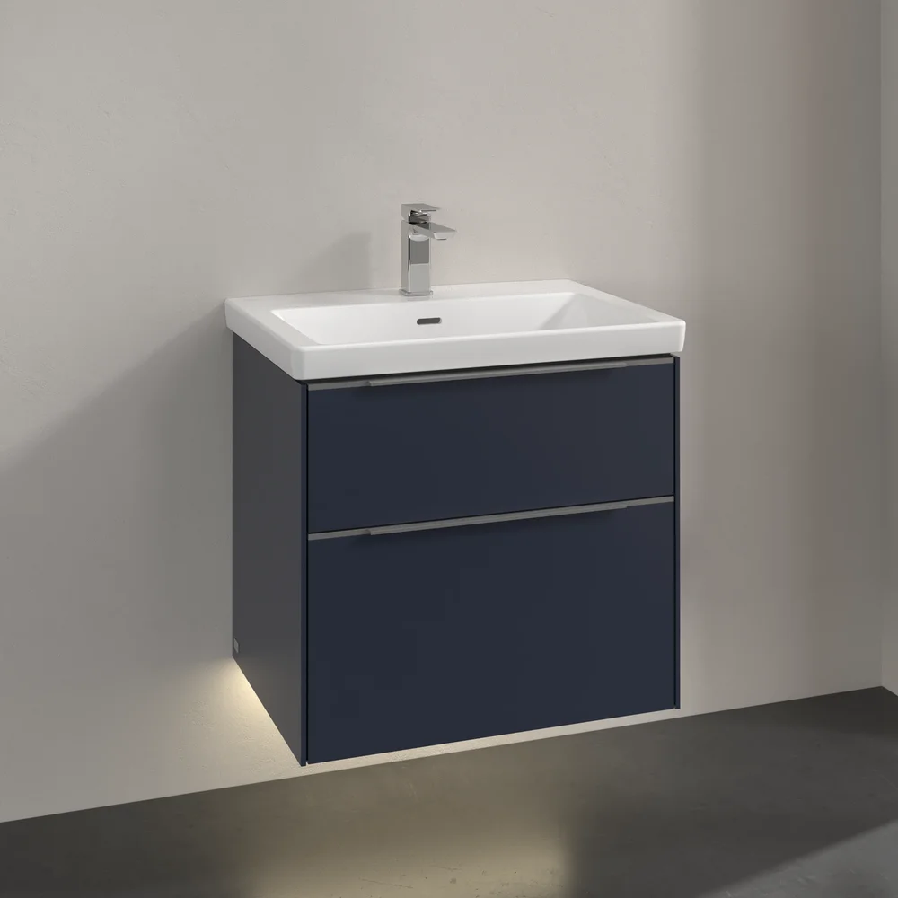 V&B SUBWAY 3.0 SERVANTSKAP 62X57 MARINE BLUE M/LYS HÅNDTAK I KROM v:2932942