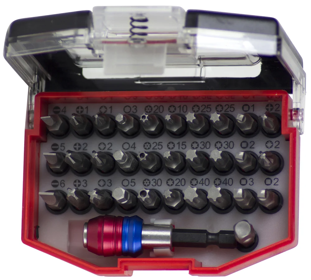Bitssett beltbits 32 deler rød stk v:9232417 Bitssett beltbits 32 deler rød stk v:9232417