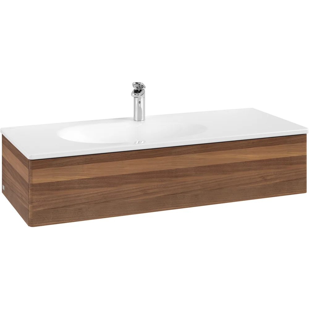 V&B ANTAO SERVANTSKAP 1 SKUFF GLATT 1188X256X493 VENSTRE M/LYS VALNØTT v:2925475