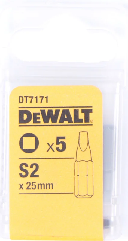 Bits firkant 25 mm NR2 5 stk v:1226311 Bits firkant 25 mm NR2 5 stk v:1226311