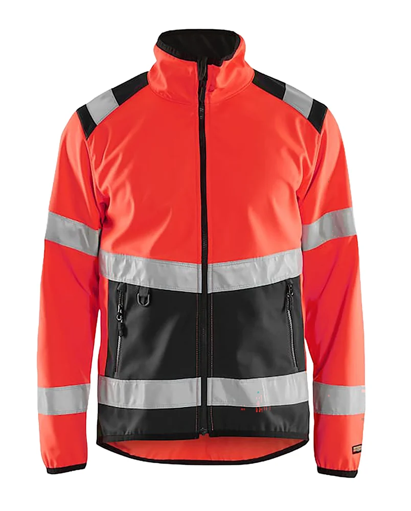 SOFTSHELLJAKKE 4877 HIVIS RØD/SVART v:7770204 SOFTSHELLJAKKE 4877 HIVIS RØD/SVART v:7770204