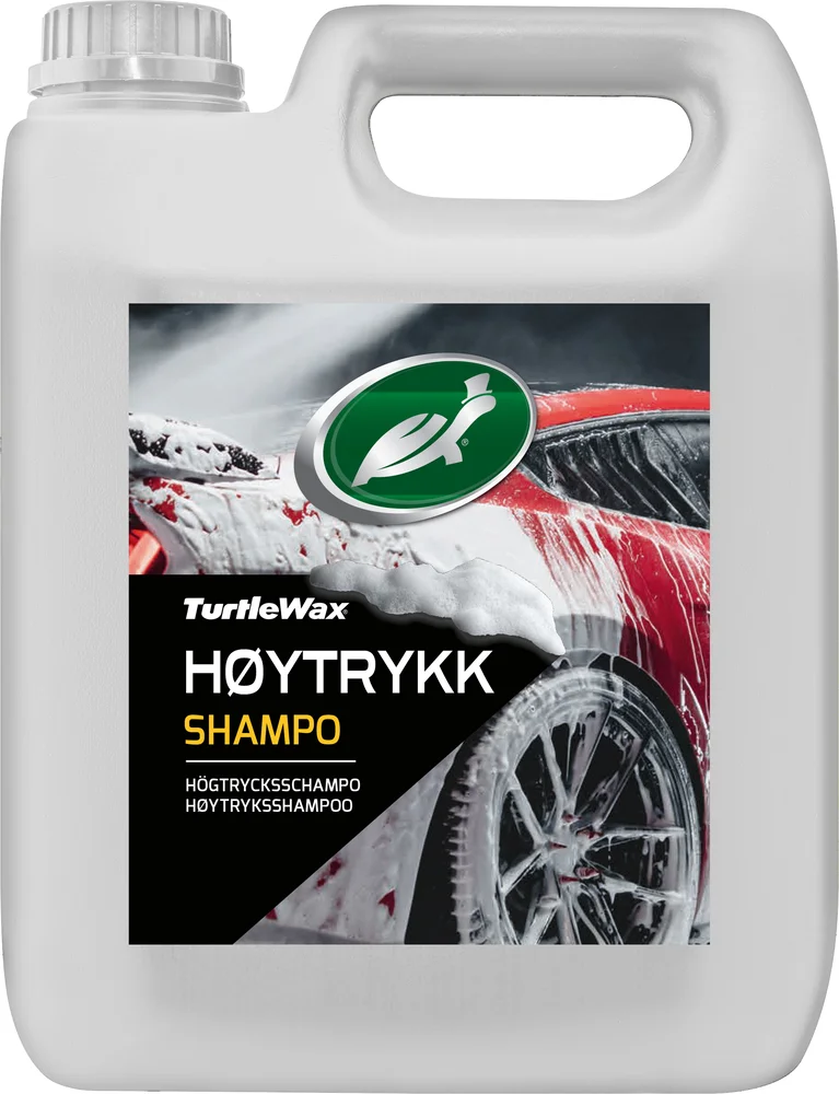 Turtle Waxhøytrykkshampo 4 liter – høytskummende skumvask til bil og båt v:8799543