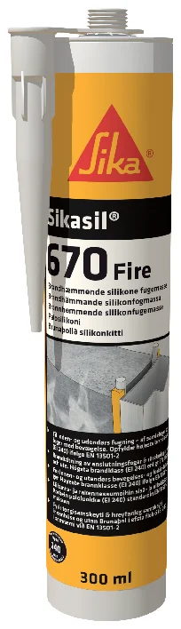 Fugemasse brannhemmende silikon grå 300 ml v:6994523