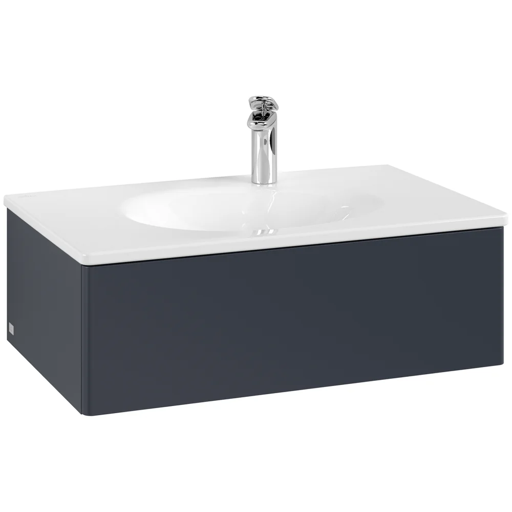 V&B ANTAO SERVANTSKAP 1 SKUFF GLATT 788X256X496 BLÅ v:8681340