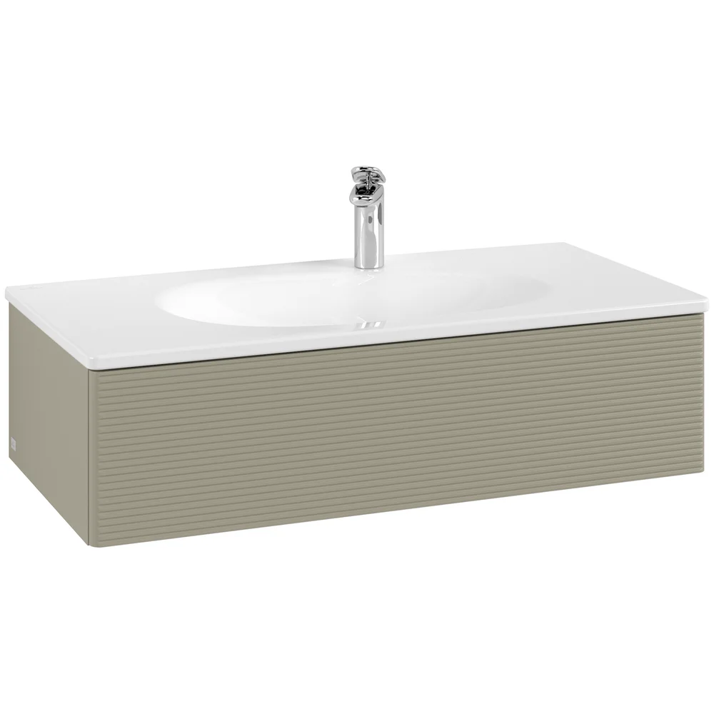 V&B ANTAO SERVANTSKAP 1 SKUFF RILLET 988X256X493 STENGRÅ v:2194428