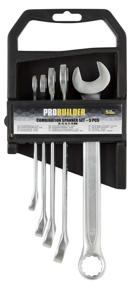 Probuilder kombinasjonsnøkkelsett 5 deler v:9640916 Probuilder kombinasjonsnøkkelsett 5 deler v:9640916