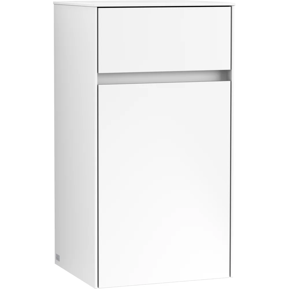 V&B COLLARO SIDESKAP 40 HØYRE M/1 DØR OG 1 SKUFF HVIT MATT v:4513066