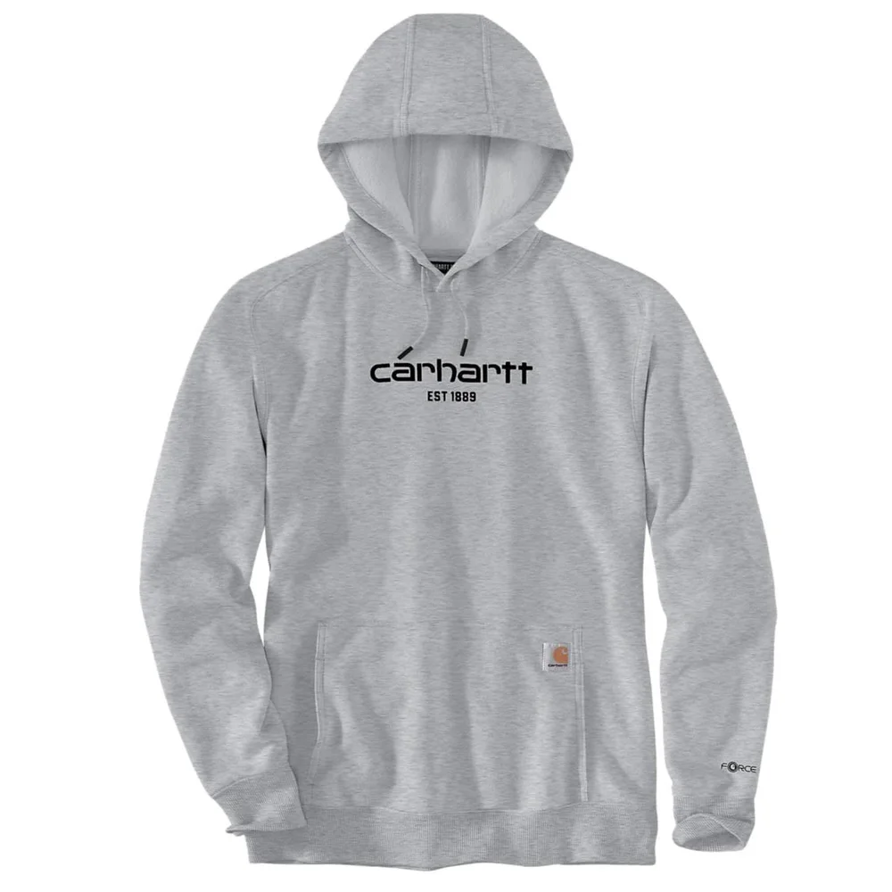 Carhartt Hettegenser Logo, grå v:2612523 Carhartt Hettegenser Logo, grå v:2612523