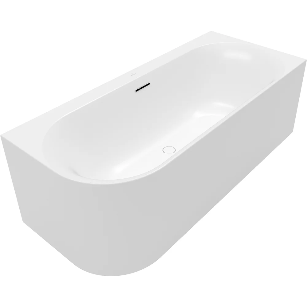 V&B LOOP & FRIENDS OVAL DUO BACK-TO-WALL BADEKAR 180X80 HØYRE STONE WHITE v:3961923