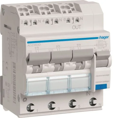 ADZ360D Hager Personbeskyttelsesautomat 3028677