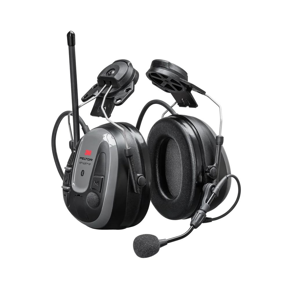 3M Peltor Hørselklokke WS ALERT XP med hjelmfeste, Bluetooth & FM-radio, grå, MRX21P3E5WS6 v:6827839 3M Peltor Hørselklokke WS ALERT XP med hjelmfeste, Bluetooth & FM-radio, grå, MRX21P3E5WS6 v:6827839