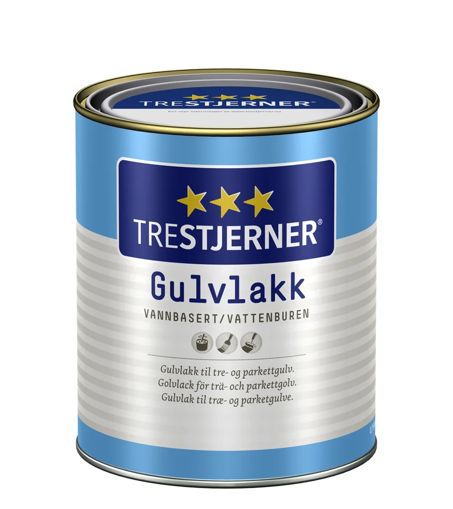 Trestjerner gulvlakk halvblank 0.75 liter v:2572818 Trestjerner gulvlakk halvblank 0.75 liter v:2572818
