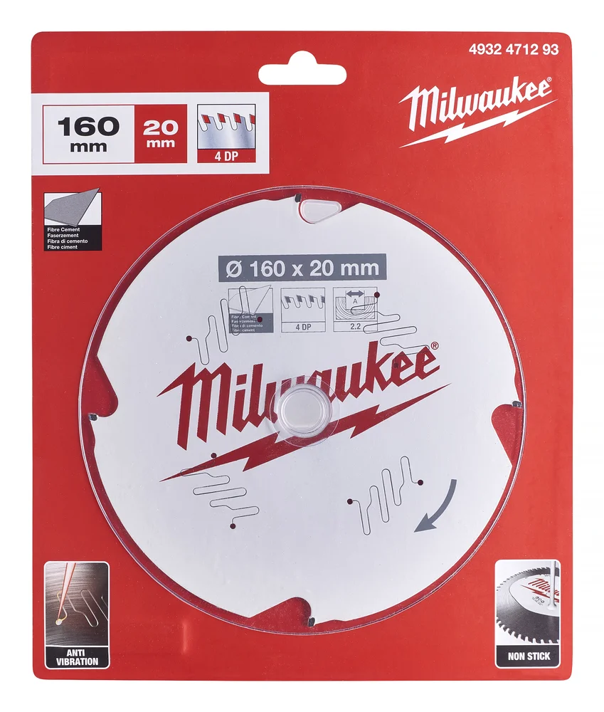 Milwaukee Sirkelsagklinge for fiber sement v:2948266