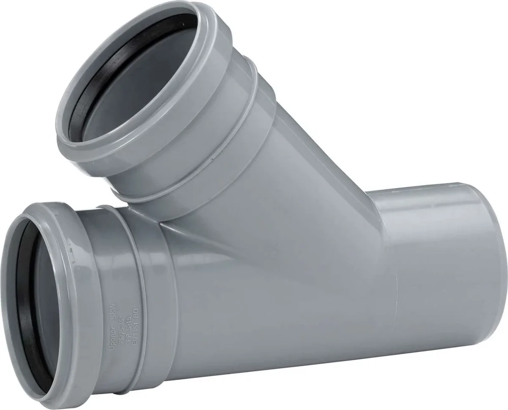 Uponor grenrør 110x75x45 grader v:9483683 Uponor grenrør 110x75x45 grader v:9483683