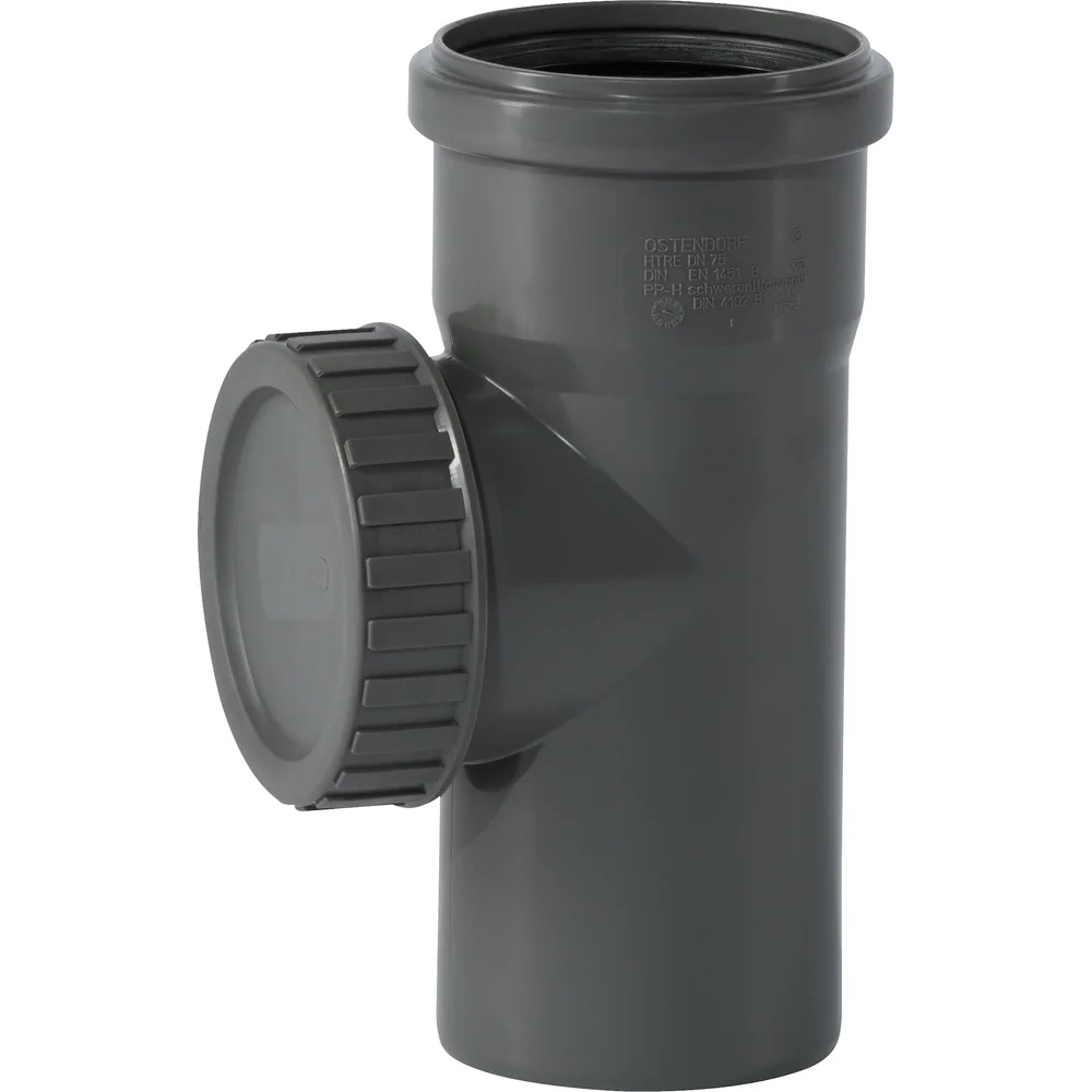 HT SAFE AVLØPSRØR M/STAKELUKE PP GRÅ 75MM v:4545686 HT SAFE AVLØPSRØR M/STAKELUKE PP GRÅ 75MM v:4545686