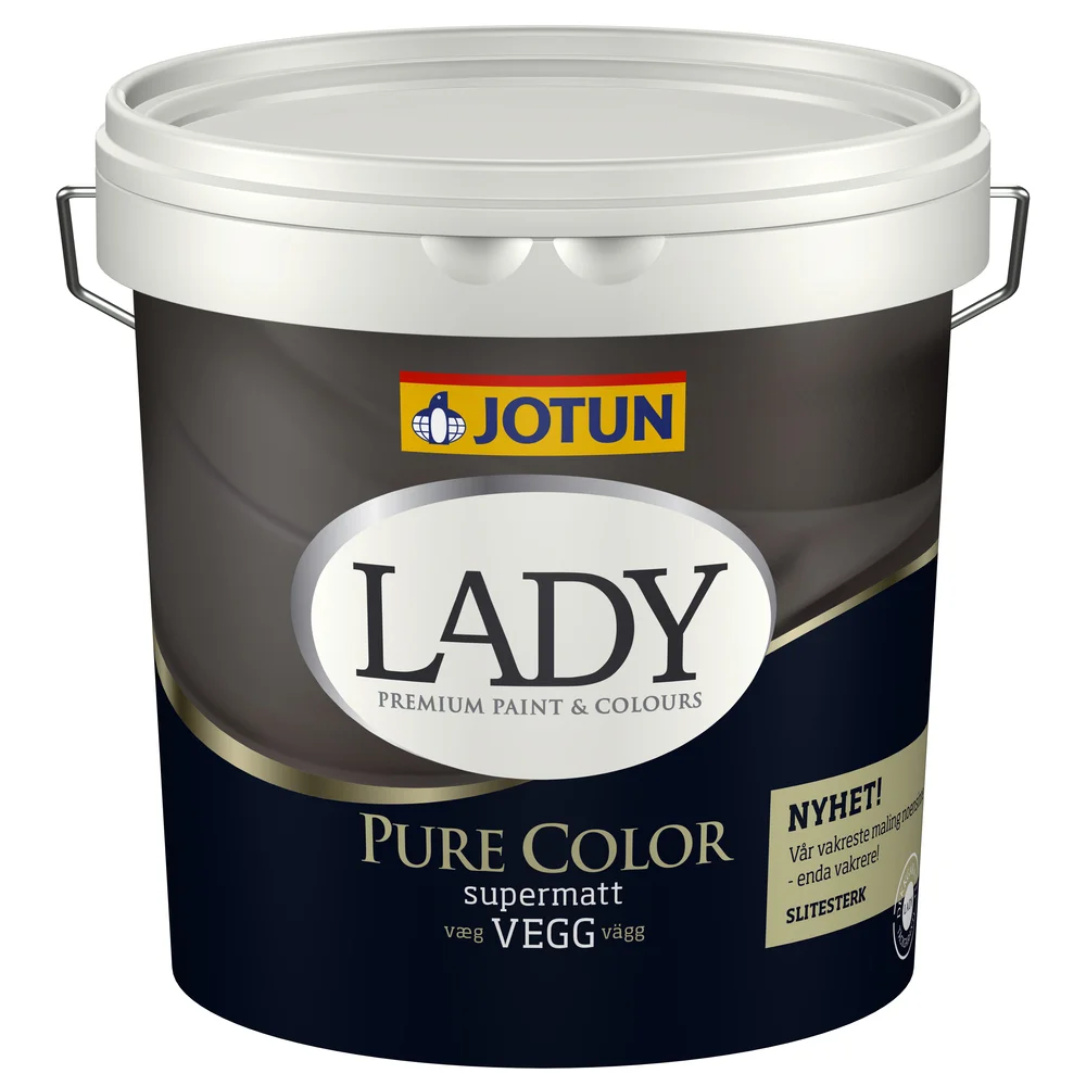 Jotun LADY Pure Color helmatt c-base 2,7 l – veggmaling v:1708708 Jotun LADY Pure Color helmatt c-base 2,7 l – veggmaling v:1708708