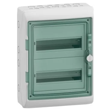 Schneider Electric Normkapsling, Mureva, 2×12 moduler, med N+PE skinne, IP65 v:8553727