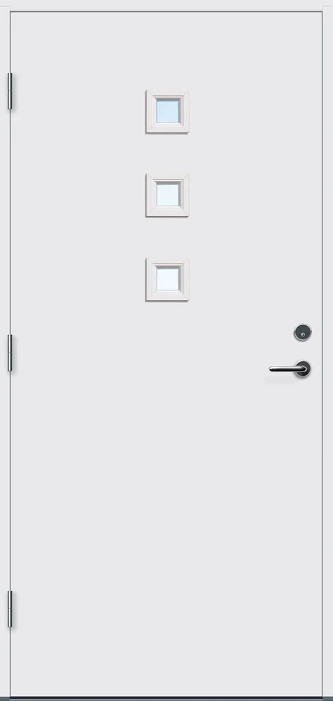 Ytterdør 100x190 Odda med glass hvit venstre v:3396540