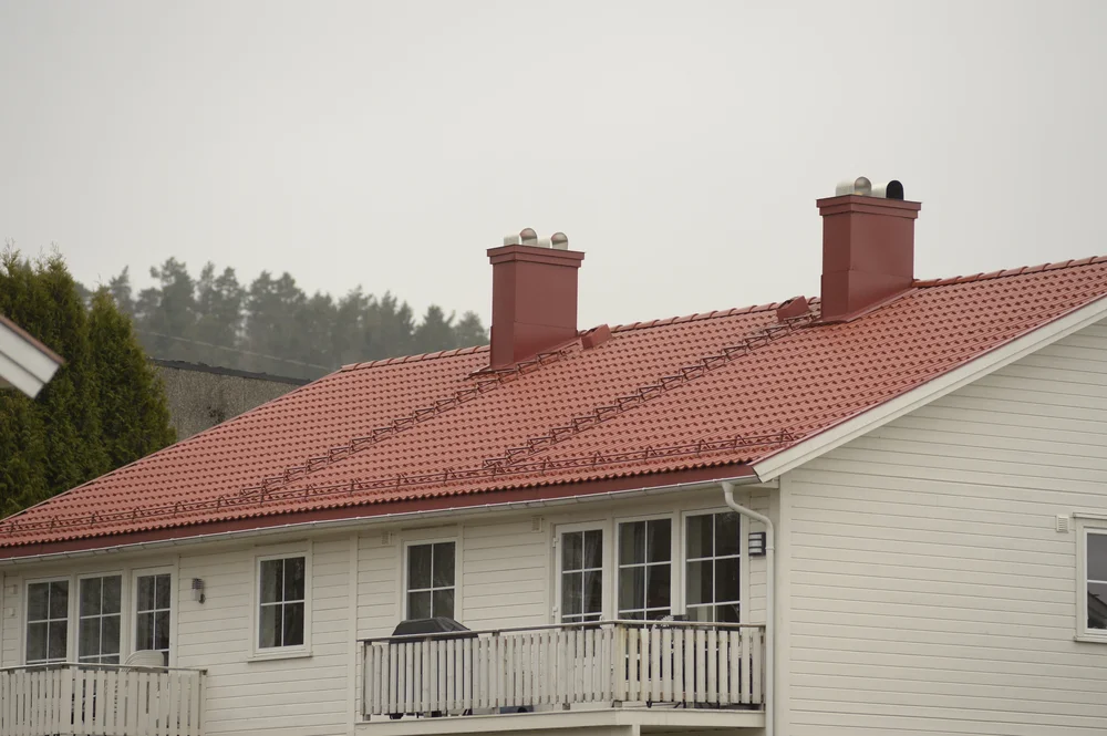 Gelenderrør 115 cm teglrød v:7502616 Gelenderrør 115 cm teglrød v:7502616