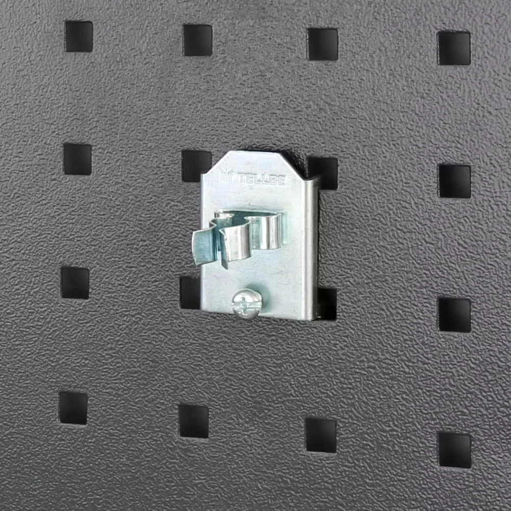 Tellbe Fjærklemme til verktavle, 12 mm, 3-pakning v:9617837 Tellbe Fjærklemme til verktavle, 12 mm, 3-pakning v:9617837