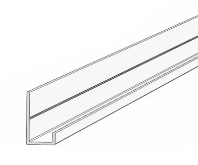 ENDEPROFIL / J-PROFIL HVIT 2400 v:4238891