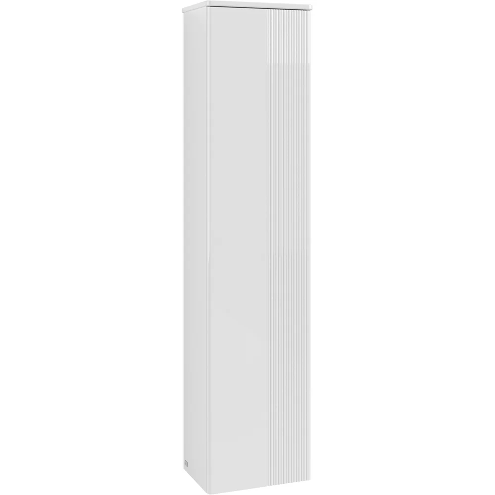 V&B ANTAO HØYSKAP 1 DØR RILLET 414X1719X287 VENSTRE HVIT v:9008884