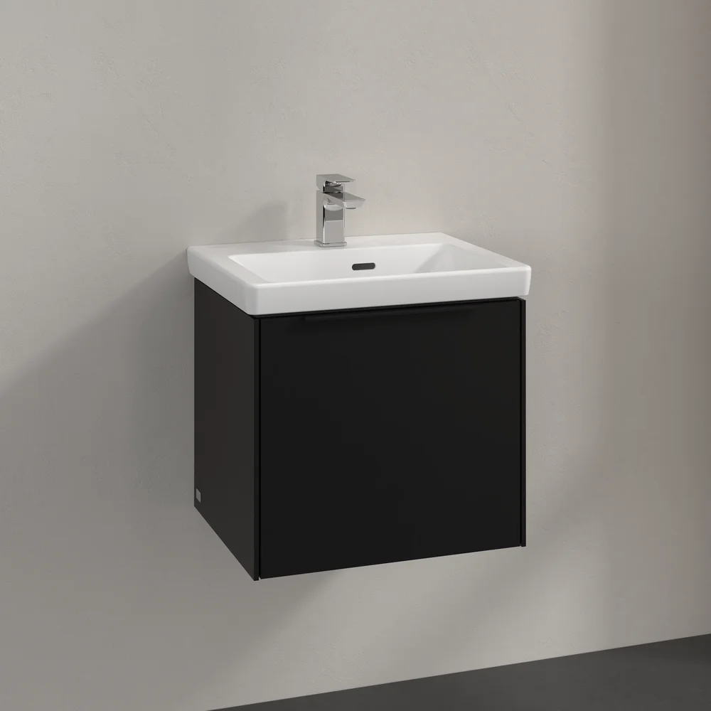 V&B SUBWAY 3.0 SERVANTSKAP 47X42 VOLCANO BLACK HÅNDTAK I MØBELETS FARGE v:9914377