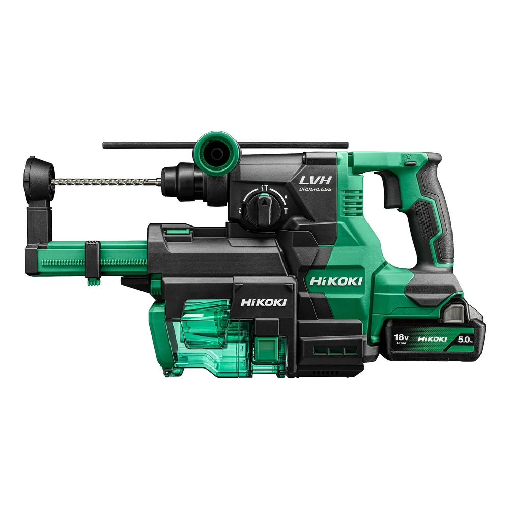HiKOKI Kombihammer 18V DH1826DA, med støvutsug, inkl. batteri & lader v:2706580