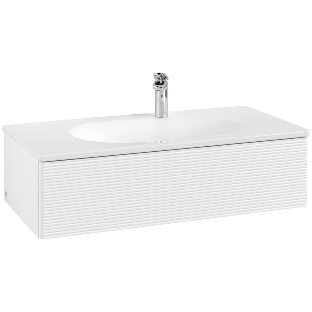 V&B ANTAO SERVANTSKAP 1 SKUFF RILLET 988X256X493 MATT HVIT v:7568865