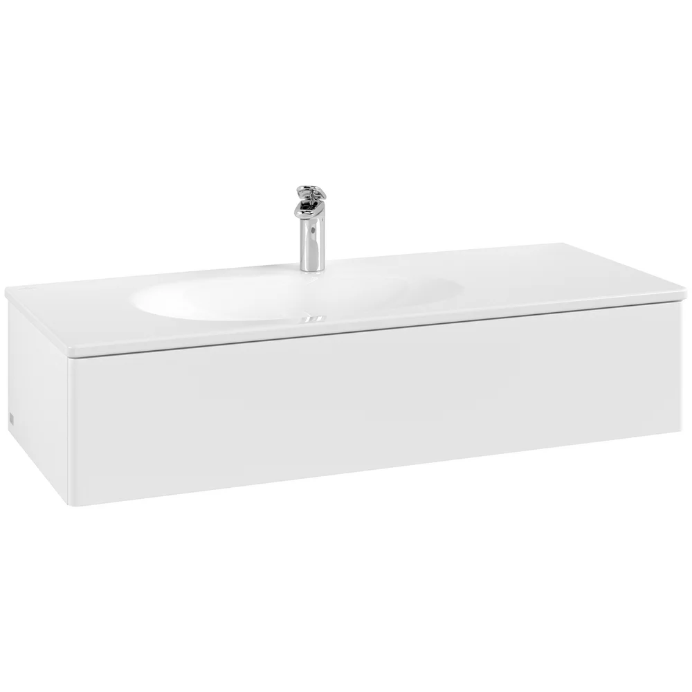 V&B ANTAO SERVANTSKAP 1 SKUFF GLATT 1188X256X493 VENSTRE MATT HVIT v:2639300