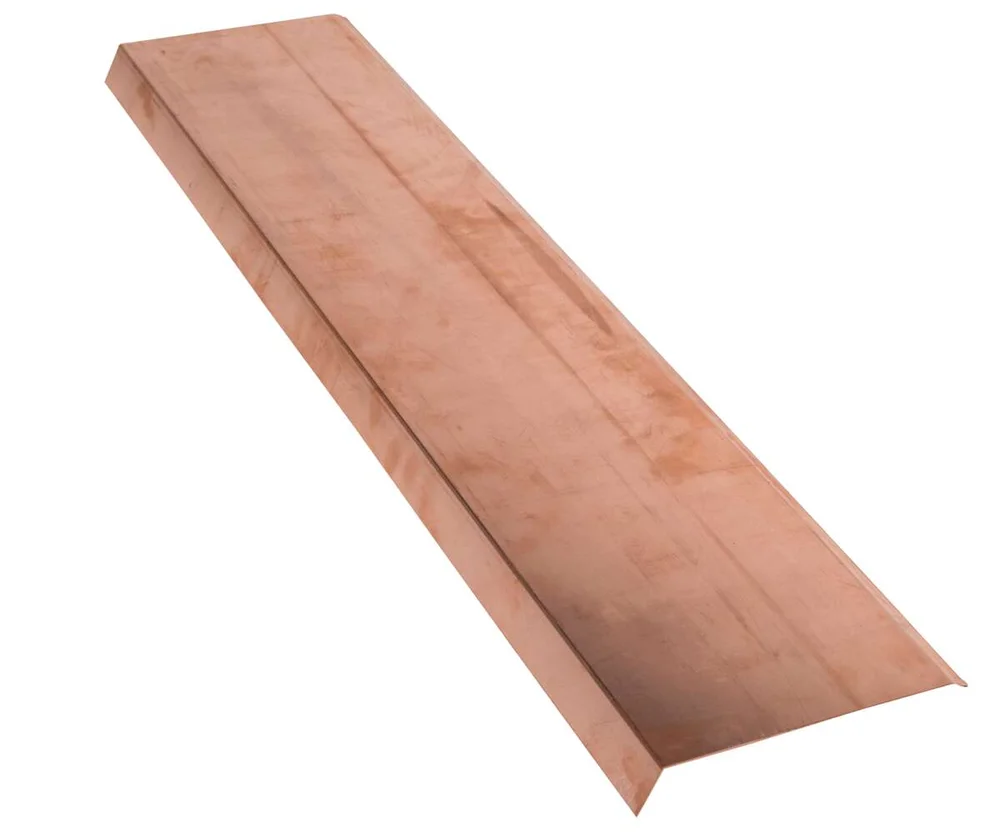 Isola Takfotbeslag L-tak (Lektet) 170mm 2m Kobber v:7835179 Isola Takfotbeslag L-tak (Lektet) 170mm 2m Kobber v:7835179