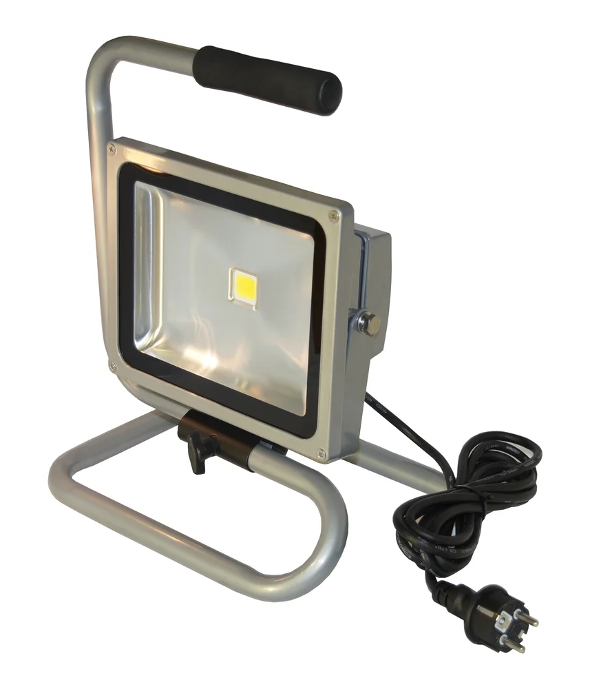 Arbeidslampe led 30w grå med gulvstativ v:9325782