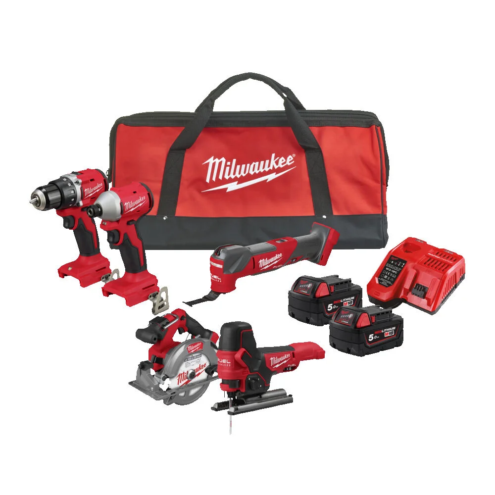 Milwaukee M18 verktøysett BLCPP5A-502B v:4681645 Milwaukee M18 verktøysett BLCPP5A-502B v:4681645