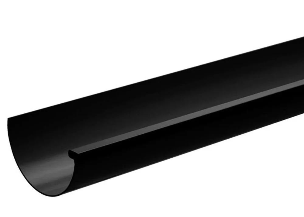 Plast takrenne sort 3 meter HxB 6,1 x 10,8 cm v:3966553 Plast takrenne sort 3 meter HxB 6,1 x 10,8 cm v:3966553