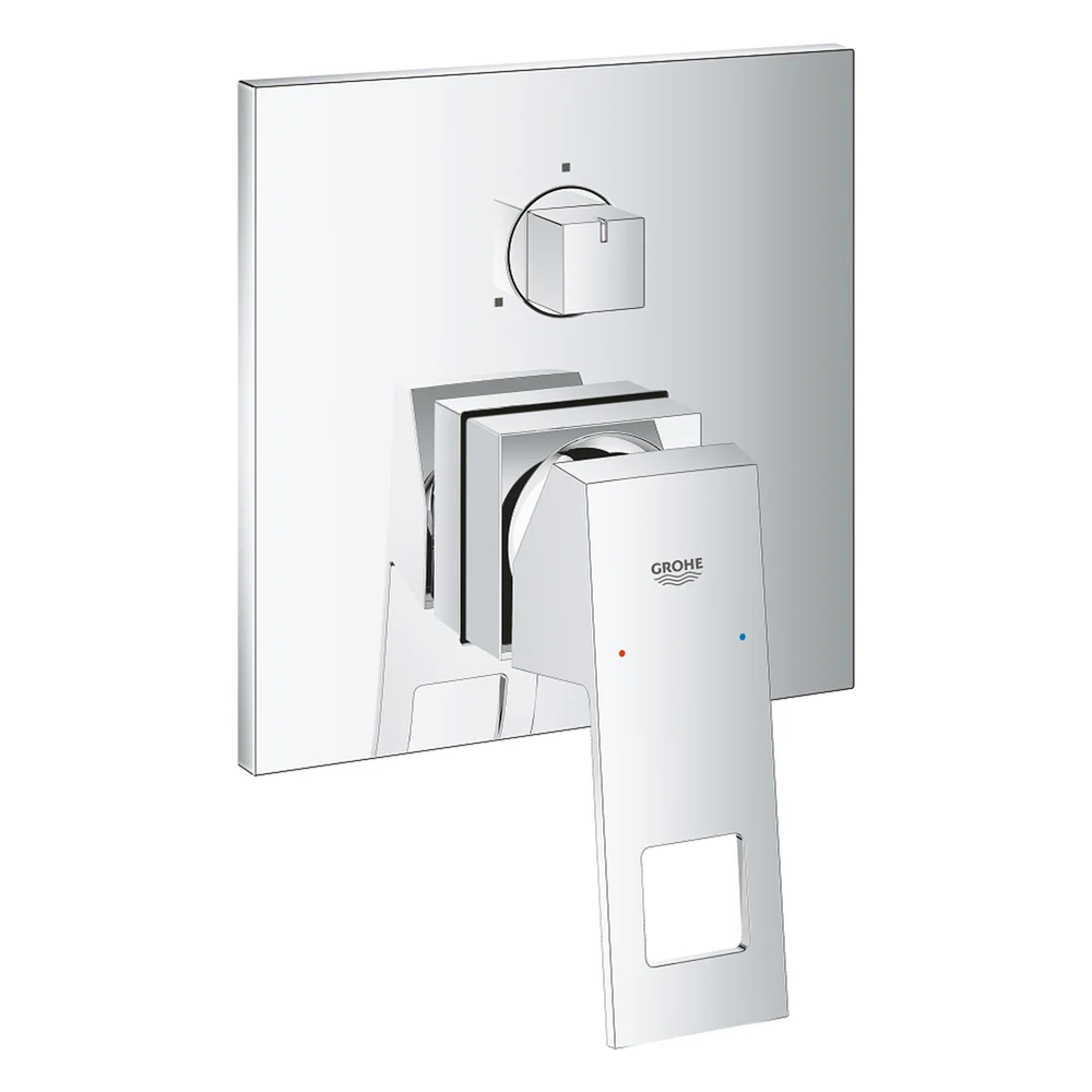 GROHE EUROCUBE ETTGREPSBATTERI FOR INNBYGGING M/3 UTLØP KROM v:6106144 GROHE EUROCUBE ETTGREPSBATTERI FOR INNBYGGING M/3 UTLØP KROM v:6106144