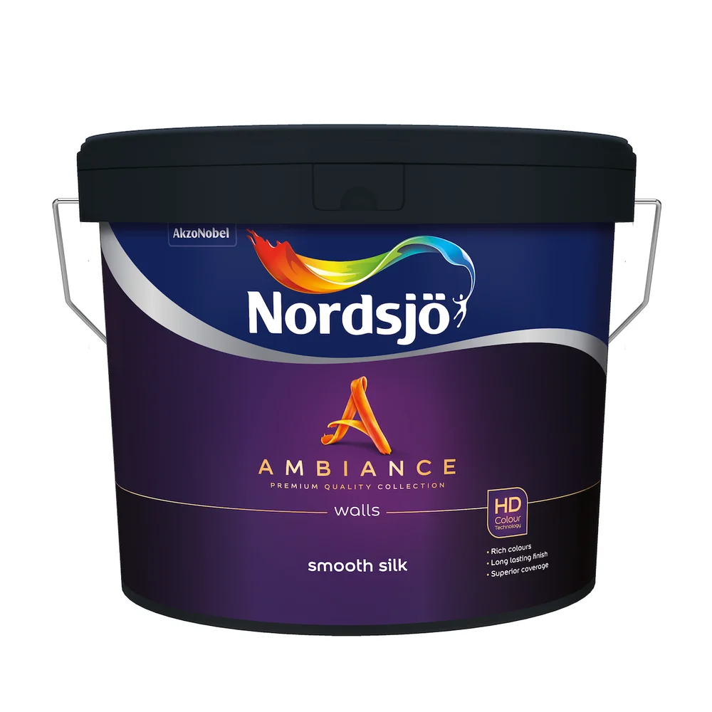 NORDSJØ AMBIANCE SMOOTH SILK VEGGMALING BW 10L v:5101042 NORDSJØ AMBIANCE SMOOTH SILK VEGGMALING BW 10L v:5101042