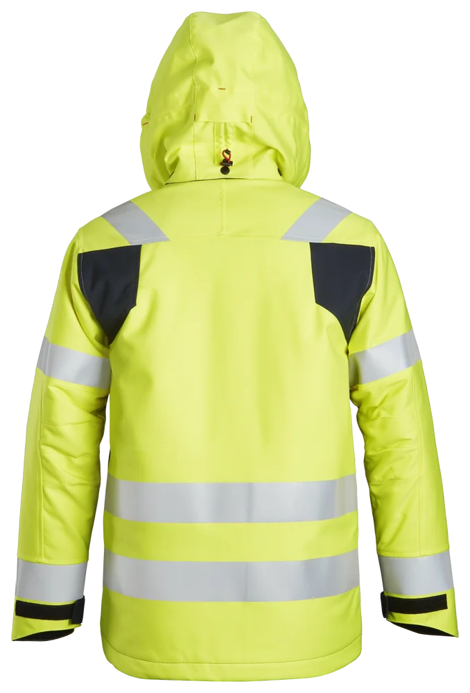 Vinterjakke pw 1163 kl3 gu/blå xl snickers workwear v:3519378