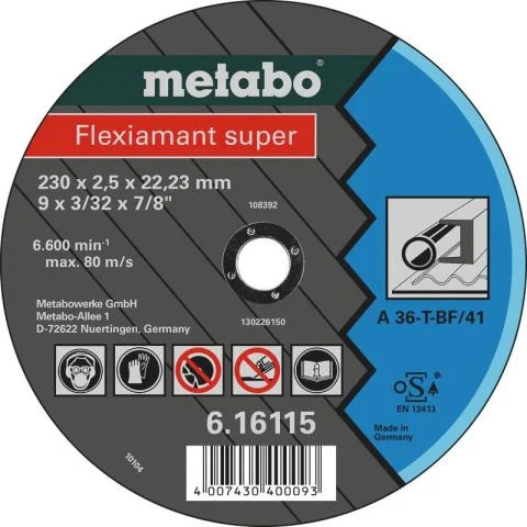 616107000 Metabo Kappeskive 1110084 616107000 Metabo Kappeskive 1110084