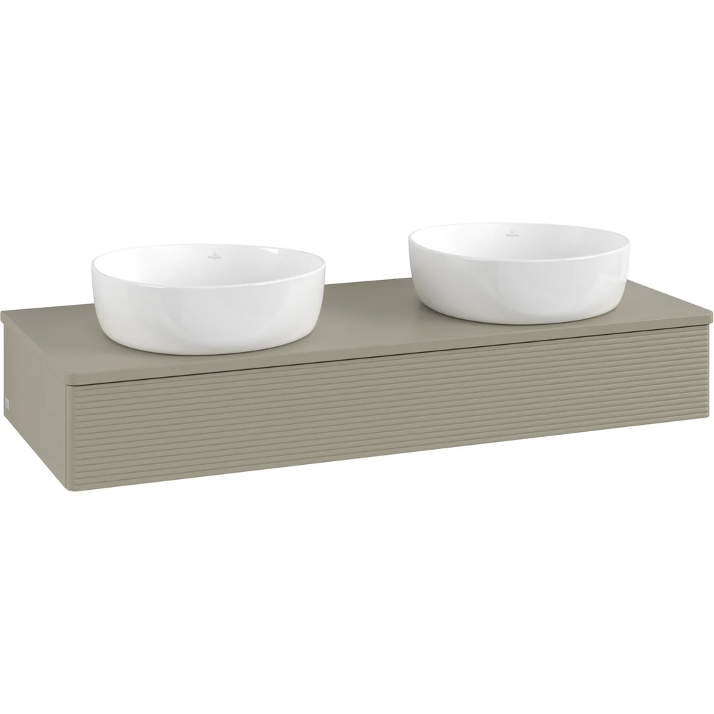 V&B ANTAO SERVANTSKAP 1 SKUFF RILLET 1200X190X500 FOR 2 SERV. U/KRANHULL M/LYS STENGRÅ v:1656667